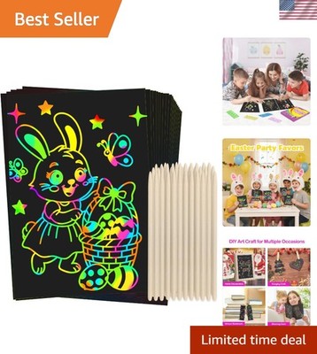 Engaging 100Pcs Scratch Off Art Kit for Kids - Perfect for Gifts & Parties