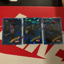 2025 Marvel Topps Chrome Sapphire Lot Of 3 Cards Bullseye, Silk, Taskmaster