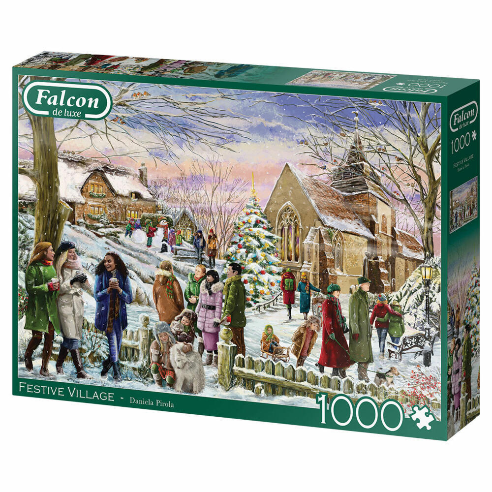 Falcon Jumbo Puzzle 'The Alpaca Farm' – 1000 Teile Für Erwachsene, Fertig 68x49 Cm, Aus Recyceltem Karton