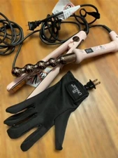 L'ange Le Perle Bubble Wand and Le Ceramique Straightener - blush pink 