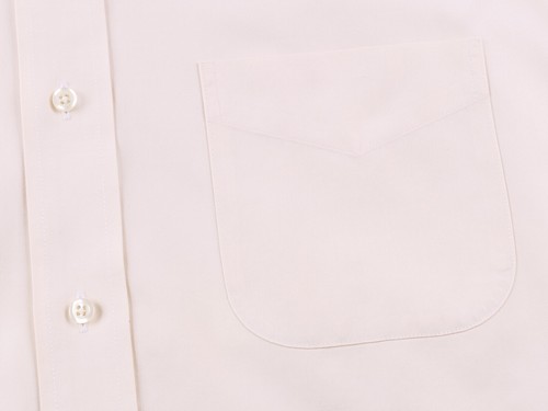 Camisa de vestir de algodón Supima amarilla crema lisa sin hierro 17,5-37 de Brooks Brothers - Imagen 5 de 8