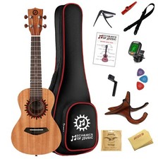 Mechanics of Music Concert Ukulele Bundle with 11 Accessories