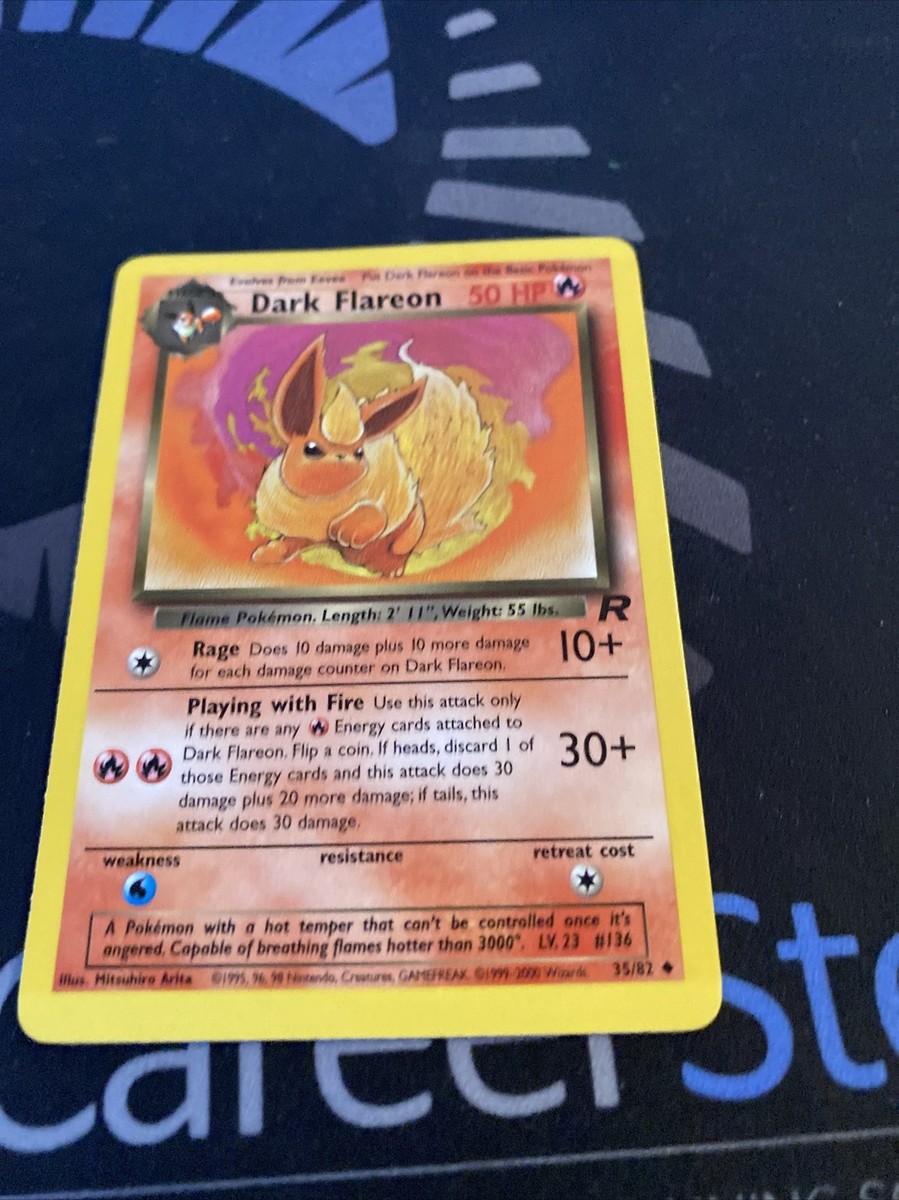Dark Flareon 35/82 Team Rocket - Uncommon Pokemon Card | eBay Dark Flareon 35/82 Team Rocket - Uncommon Pokemon Card | eBay