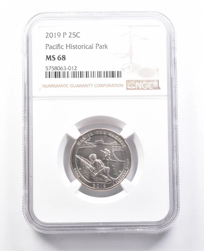 2019-P Washington Quarter Pacific Historical Park MS68 NGC *7670