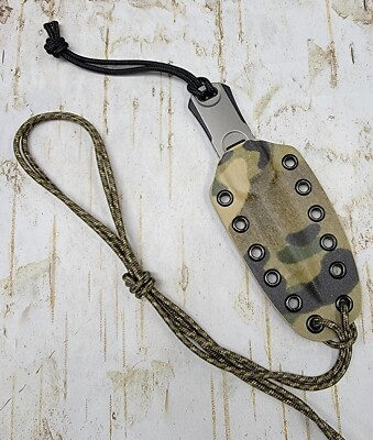 HAND MADE KYDEX SHEATH for We OSS DAGGER 2017D, NECK CARRY.  WE001