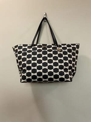 Kate Spade New York Bow Tile Francis Black Sandy Beach Baby Bag