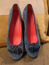 Amalfi by Rangoni Women Flats 7M Dark Gray Steele Color Suede