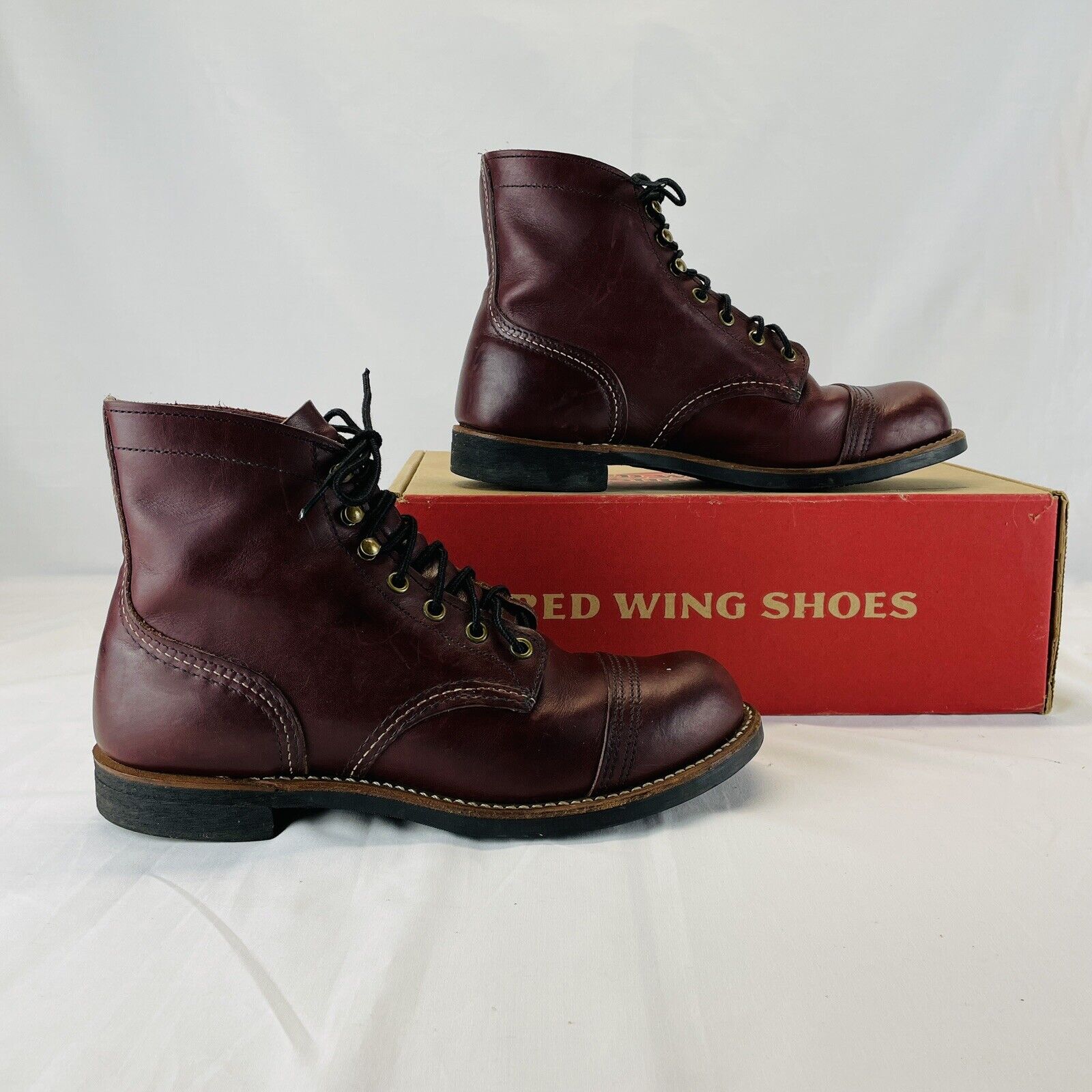 ukuelige vene Metal linje Red Wing Heritage, Iron Ranger 8119 Oxblood Mesa, 7.5D, Vibram Mini-lug, US  Made | eBay