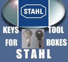 STAHL K310 - K319 SET OF 2 KEYS STAHL TRUCK TOOLBOX FREE SHIPPING