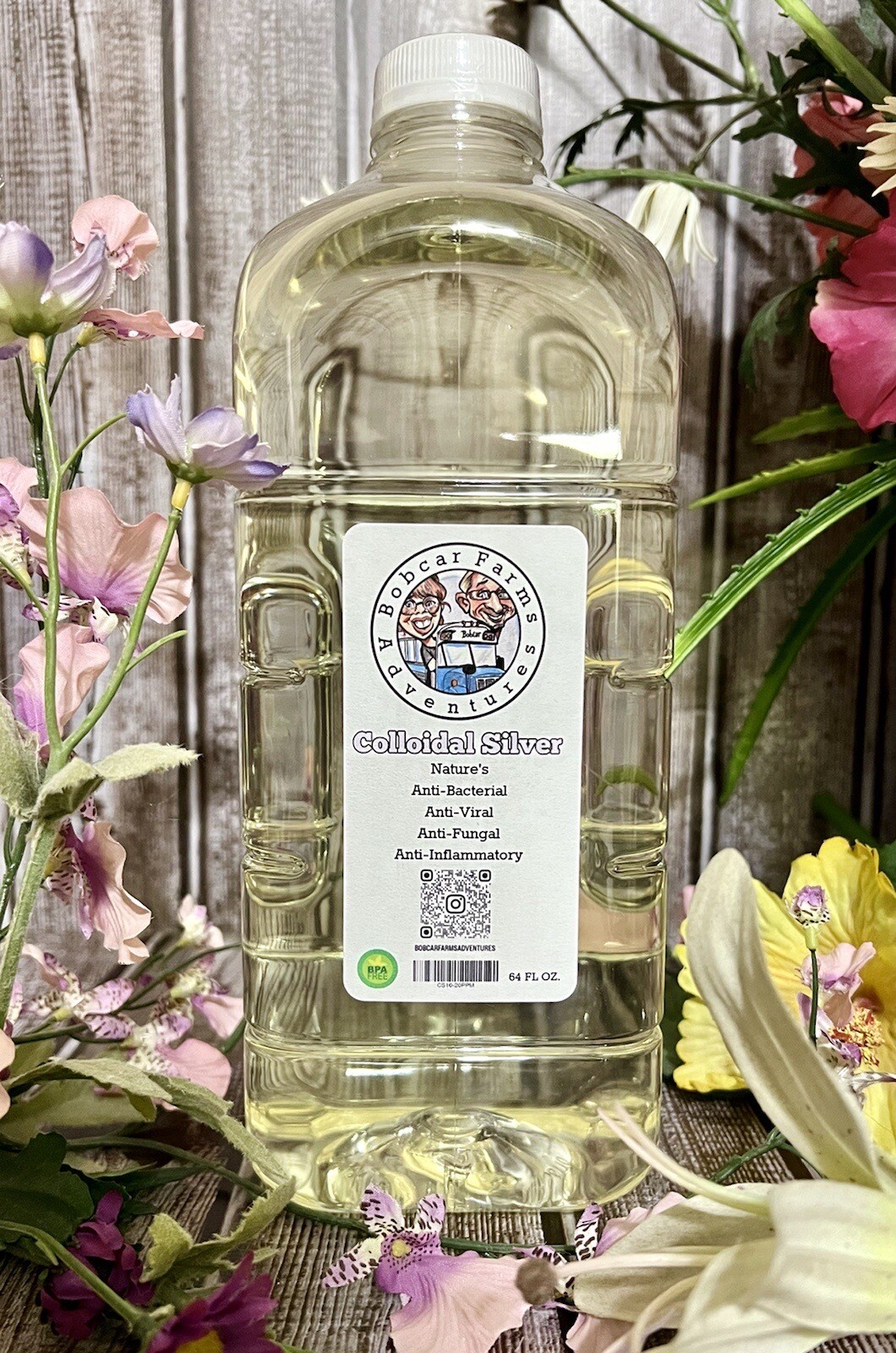 Colloidal Silver 64oz Natures AntiBacterial, AntiViral, AntiFungal