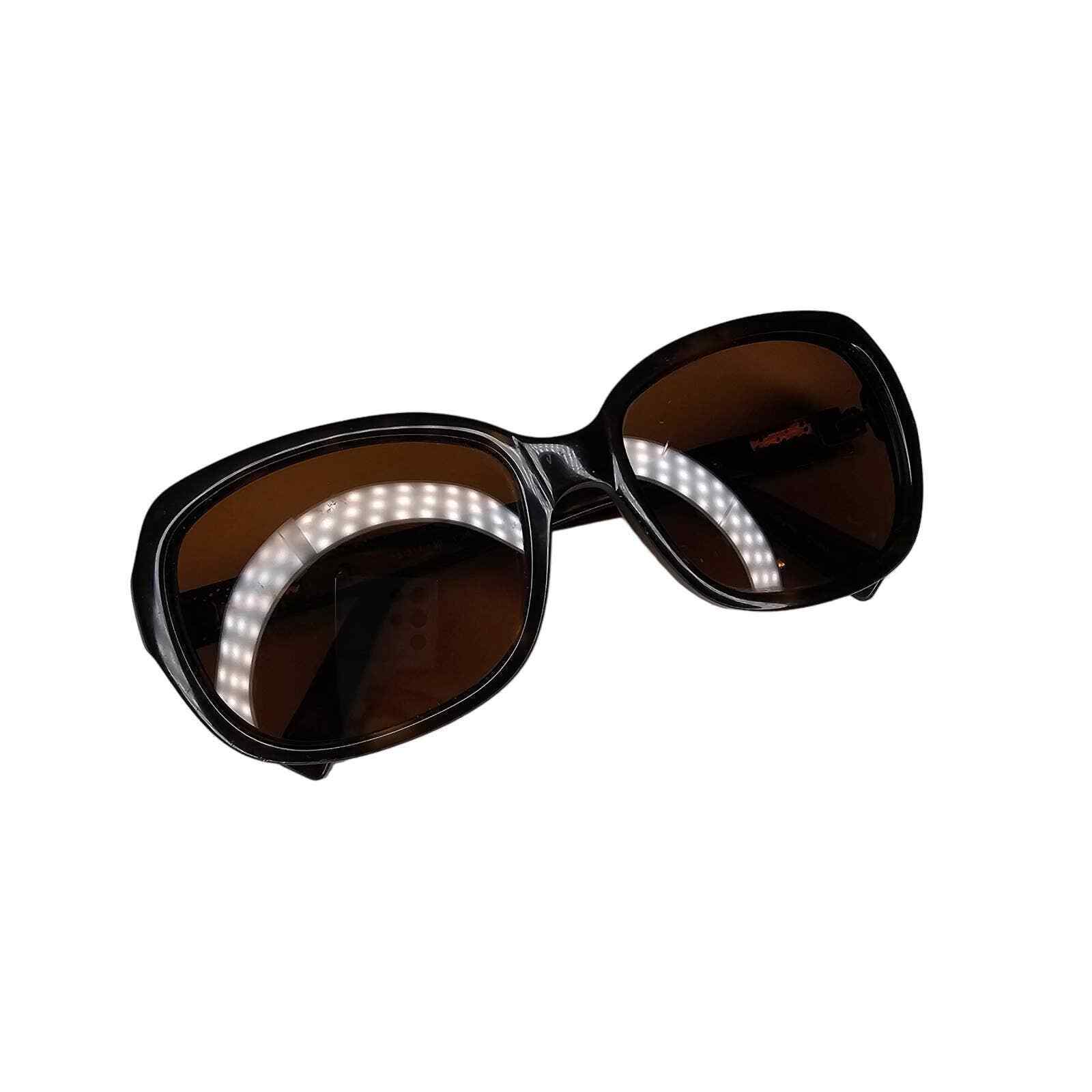 Karen Kane Classqiue Tortoise Dark Brown Sunglasses Womens