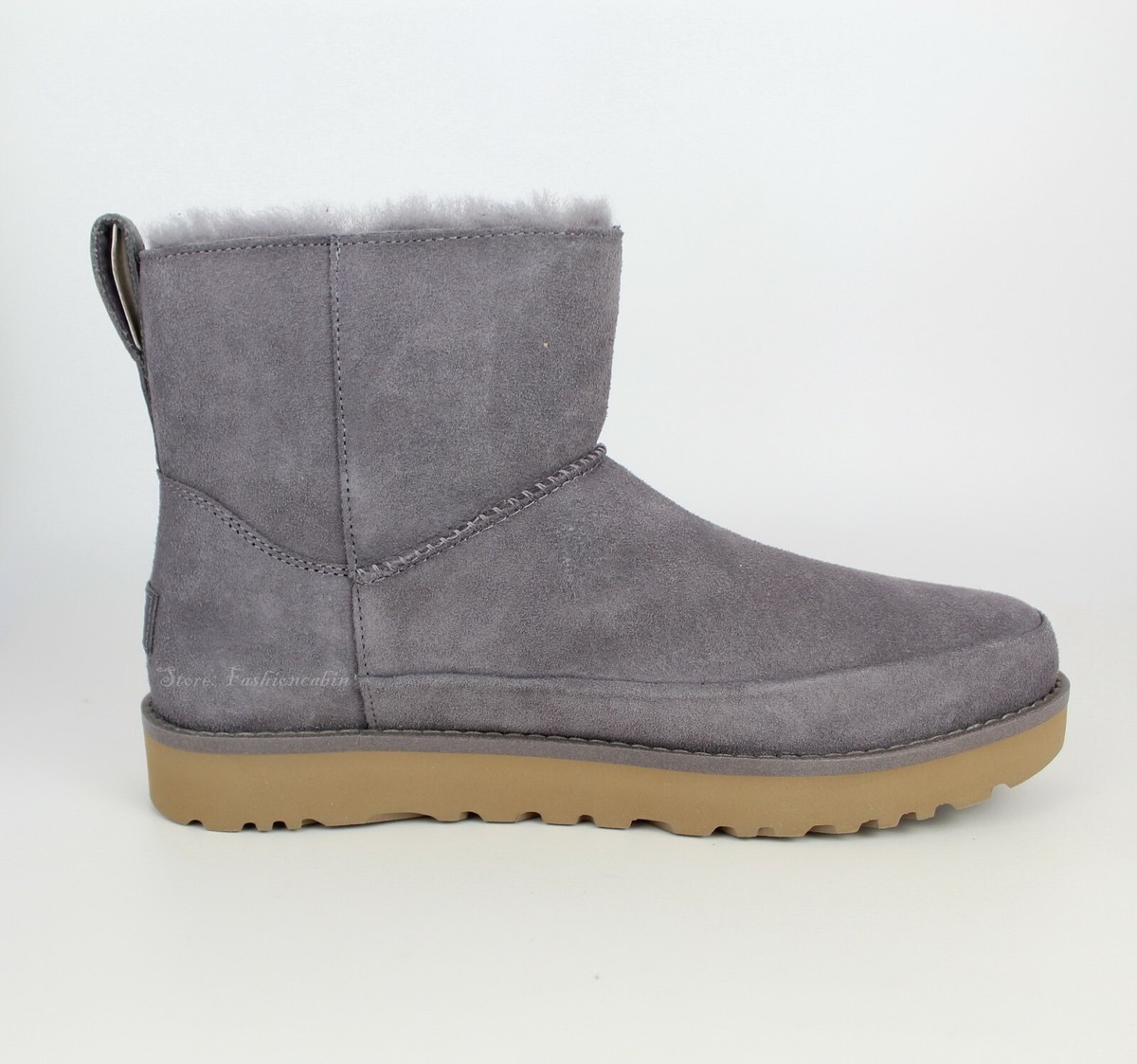 NEW UGG Classic Mini Zip Boot, Color: SHADE, US 8, MSRP $160 | eBay
