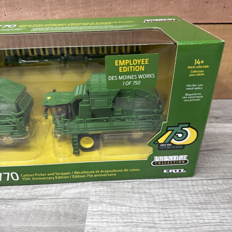 ERTL 1:64 John Deere CP770 CS770 Cotton Picker Stripper Employee Edition 1/750🔥 - Image 4 of 4