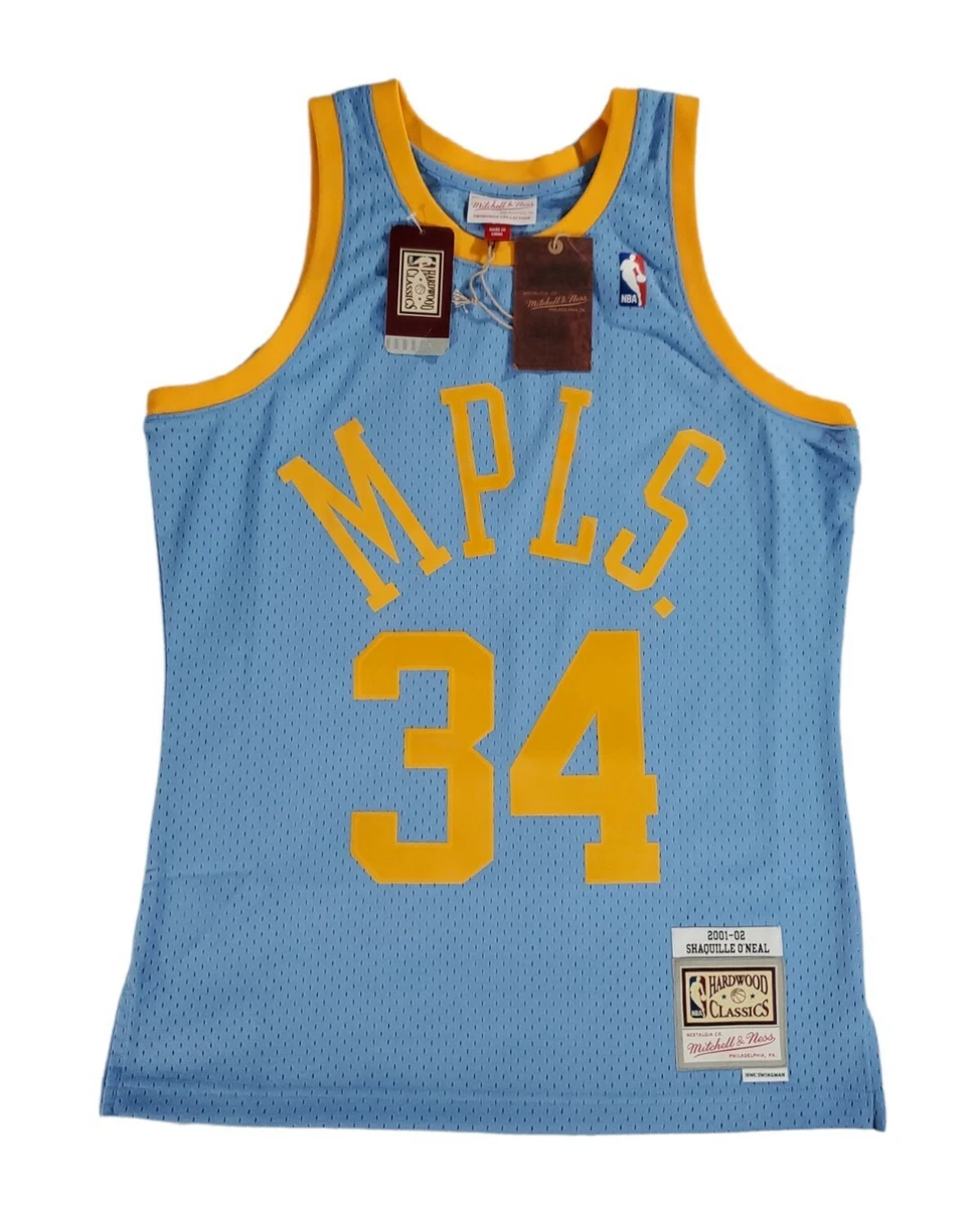 Mitchell & Ness Shaquille O'Neal Los Angeles Lakers Men's 2001-02 Swingman Jersey