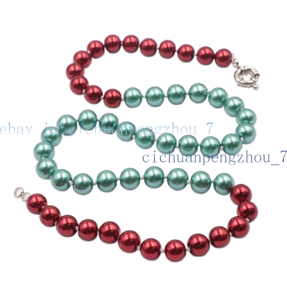 8mm Multicolor South Sea Shell Pearl Round Beads Jewelry Splice ...