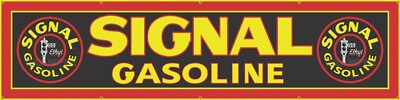SIGNAL GAS STATION PUMPS LETTER SIGN REMAKE BANNER LARGE GARAGE ART XXL SIZES