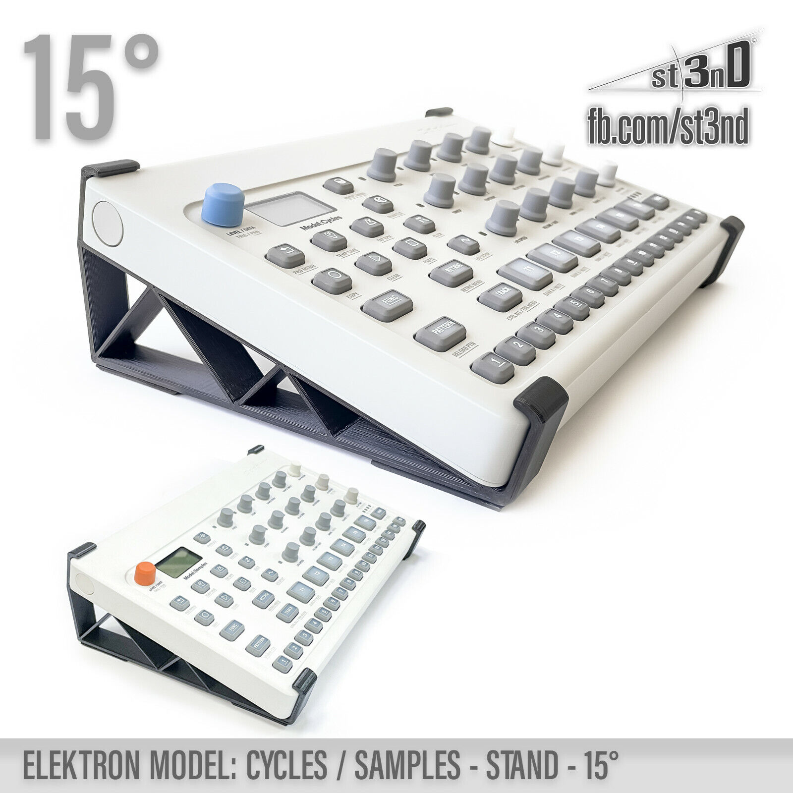 ELEKTRON MODEL CYCLES/SAMPLES STAND 15° - 3D printed - 100