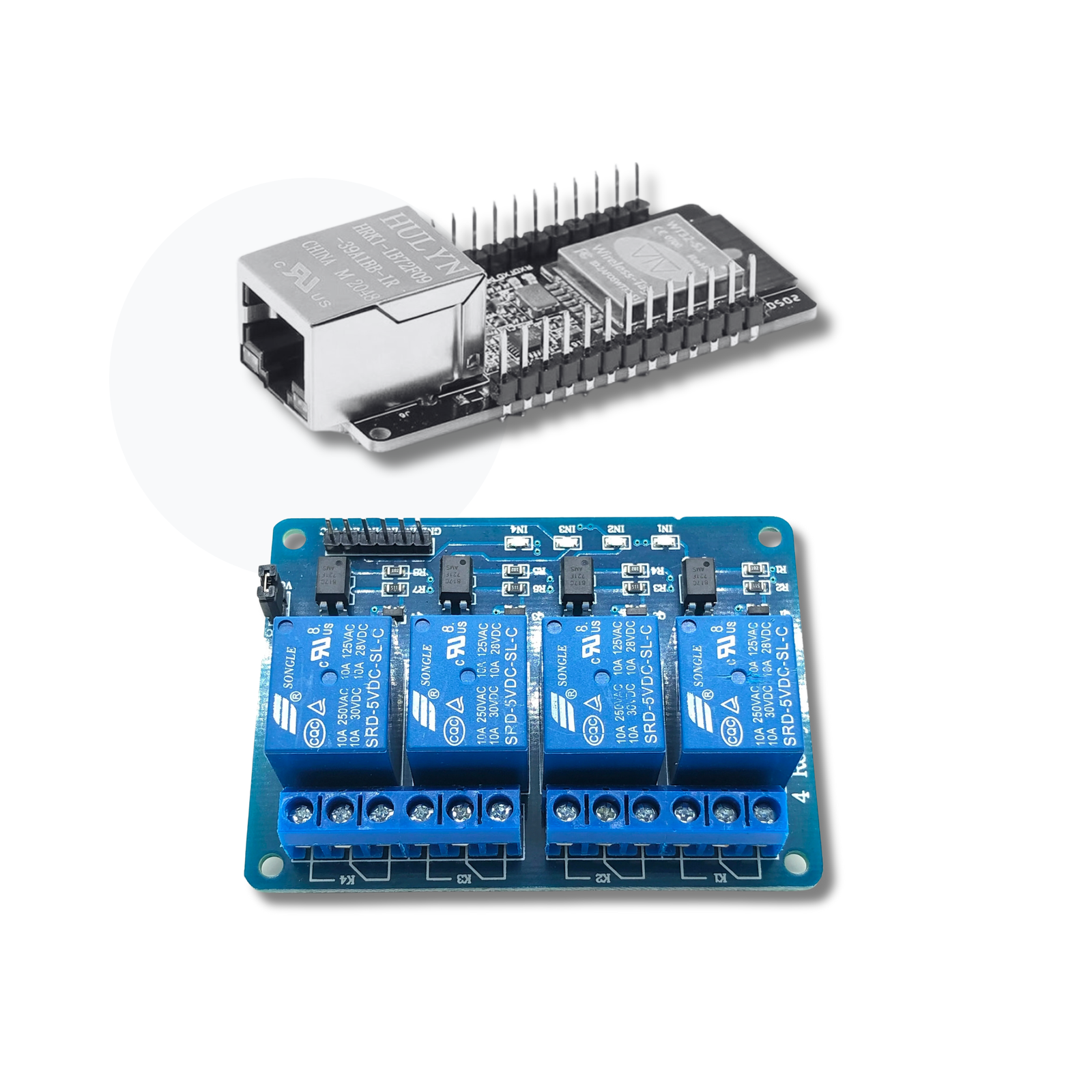 Apple HomeKit, Google Home, Alexa Compatible Ethernet 4x Relay Switch