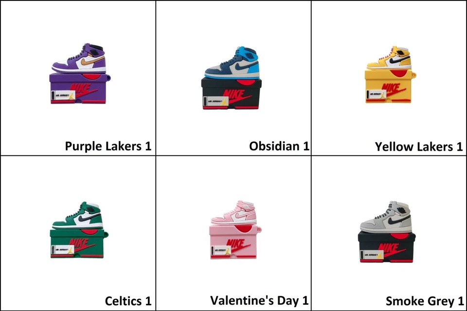 Nike Air Jordan Apple Airpod Case Covers 1st/2nd/3rd/Pro Gen + Keyring/Freshener - image 2 of 4