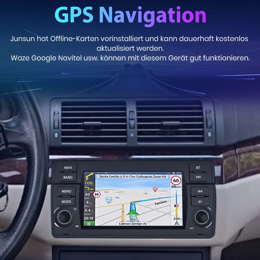 Für BMW E46 3er 318 320 325 M3 DAB+USB Android 12 1+32GB Autoradio GPS Navi RDS - Bild 4 von 4