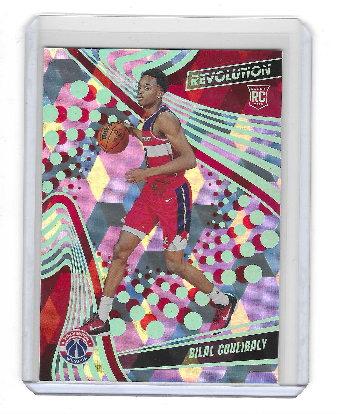 2023-24 Revolution Bilal Coulibaly Cubic Parallel SSP Rookie RC #01/50 Wizards