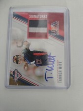 2018 Stars & Stripes Tanner Witt Patch Auto 11/25 MLB Draft Mets