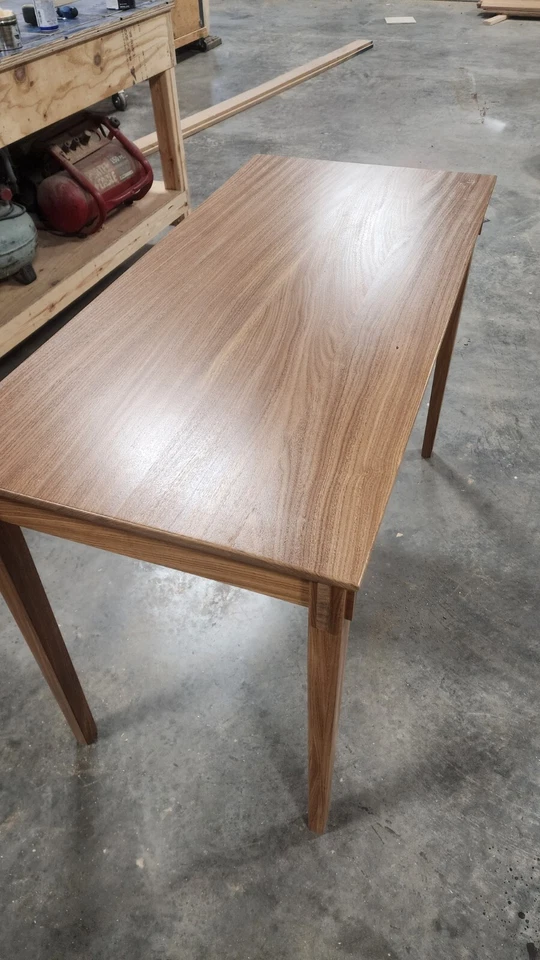 Solid Wood Desk, TEAK, HandMade In USA, 1 Of A Kind. Computer/Office/Studio - Image 4 of 4