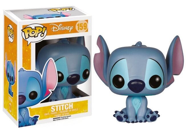 Stitch Figurine Pop Seated 9 cm Vinyle Collection Lilo Disney Miniature