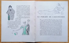 Parade de l´accouchee by Benito - Art Deco Gazette de Bon Ton Pochoir - 1920