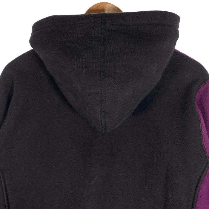Felpa con cappuccio Supreme 12AW split pullover felpa con cappuccio viola nero usata