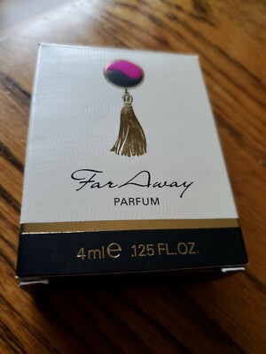 Vintage Ladies FAR AWAY Parfum.125 fluid ounces New In Box Un Opened