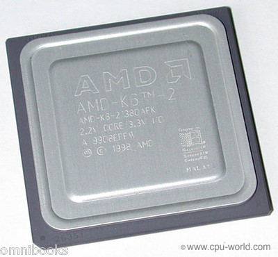 AMD K6-2/380AFK CPU 380 MHz Super Socket 7