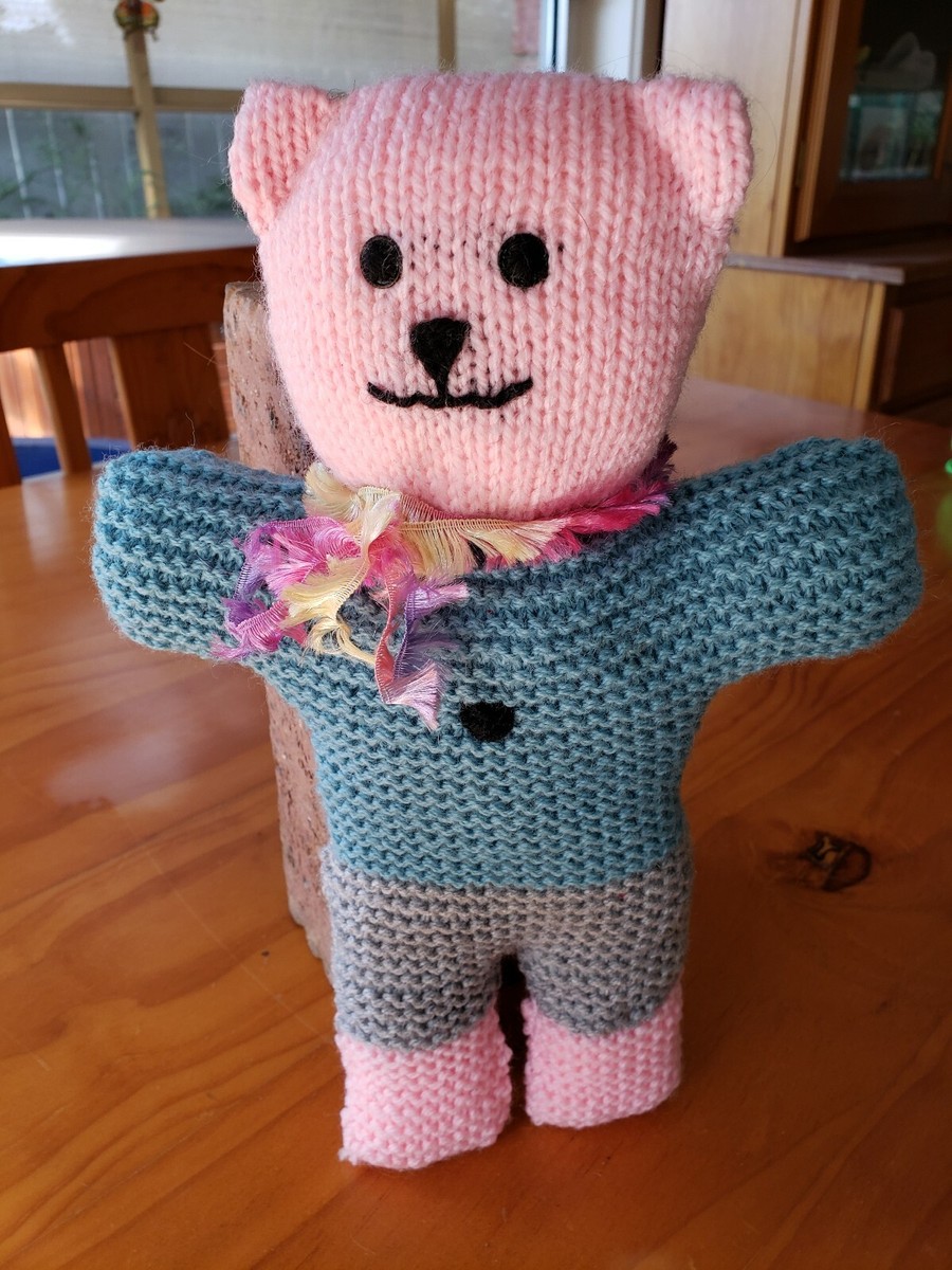 TEDDY BEAR knitting Pattern ply size