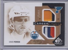 2014-15 SP Game Used Career Legacy Patch David Perron 66/99 Blues - Oilers