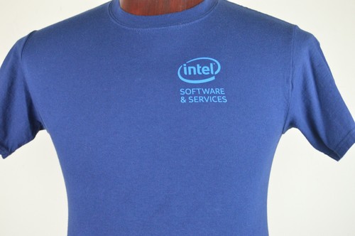 Intel Software T-Shirt Mens Blue Code Benders Develop To Higher Power S - Picture 3 of 10