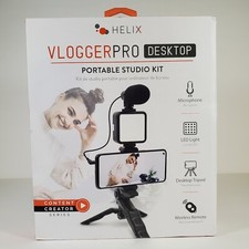 Helix Vlogger Pro Desktop Portable Studio Kit Content Creator w/ Wireless Remote
