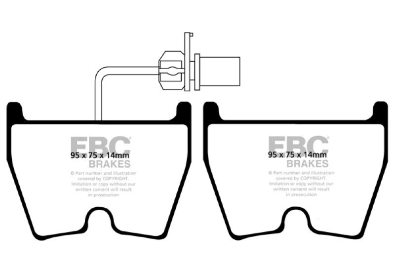 EBC Bluestuff NDX Front Brake Pads Audi RS4 RS5 Gallardo