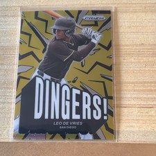 2025 Panini Prizm Baseball - Leo De Vries DINGERS! #15 San Diego Padres A-27