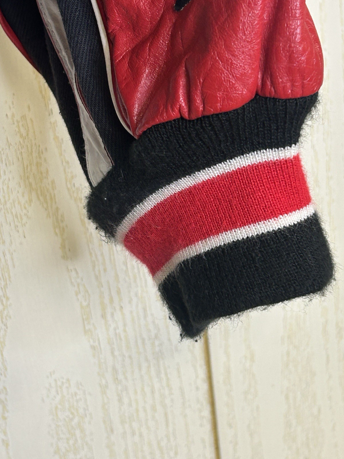 VINTAGE Chicago Bulls Jeff Hamilton Jacket Mens XLarge Reversible Leather Cotton