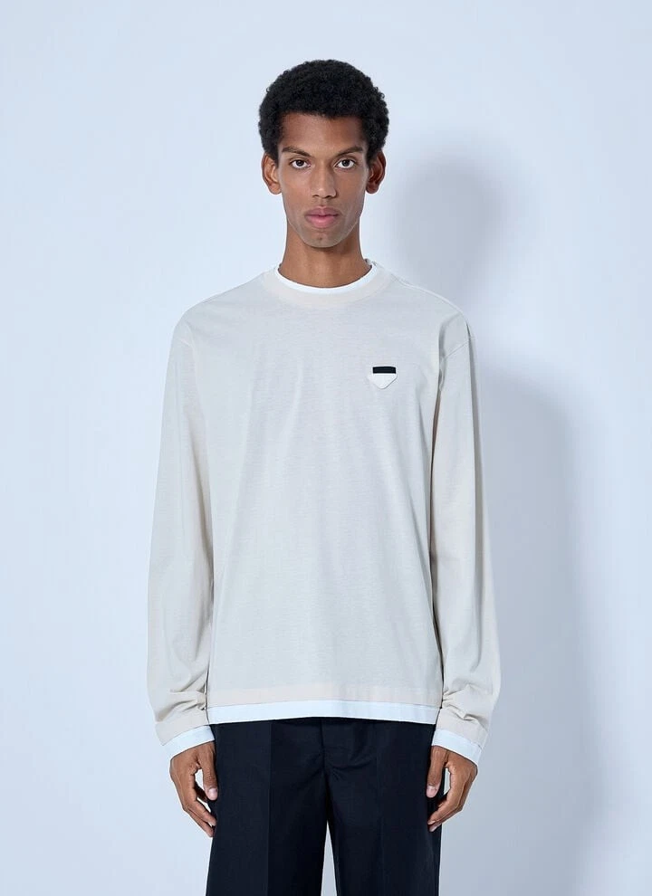 PRADA Long Sleeve Solid T-Shirts for Men for sale | eBay
