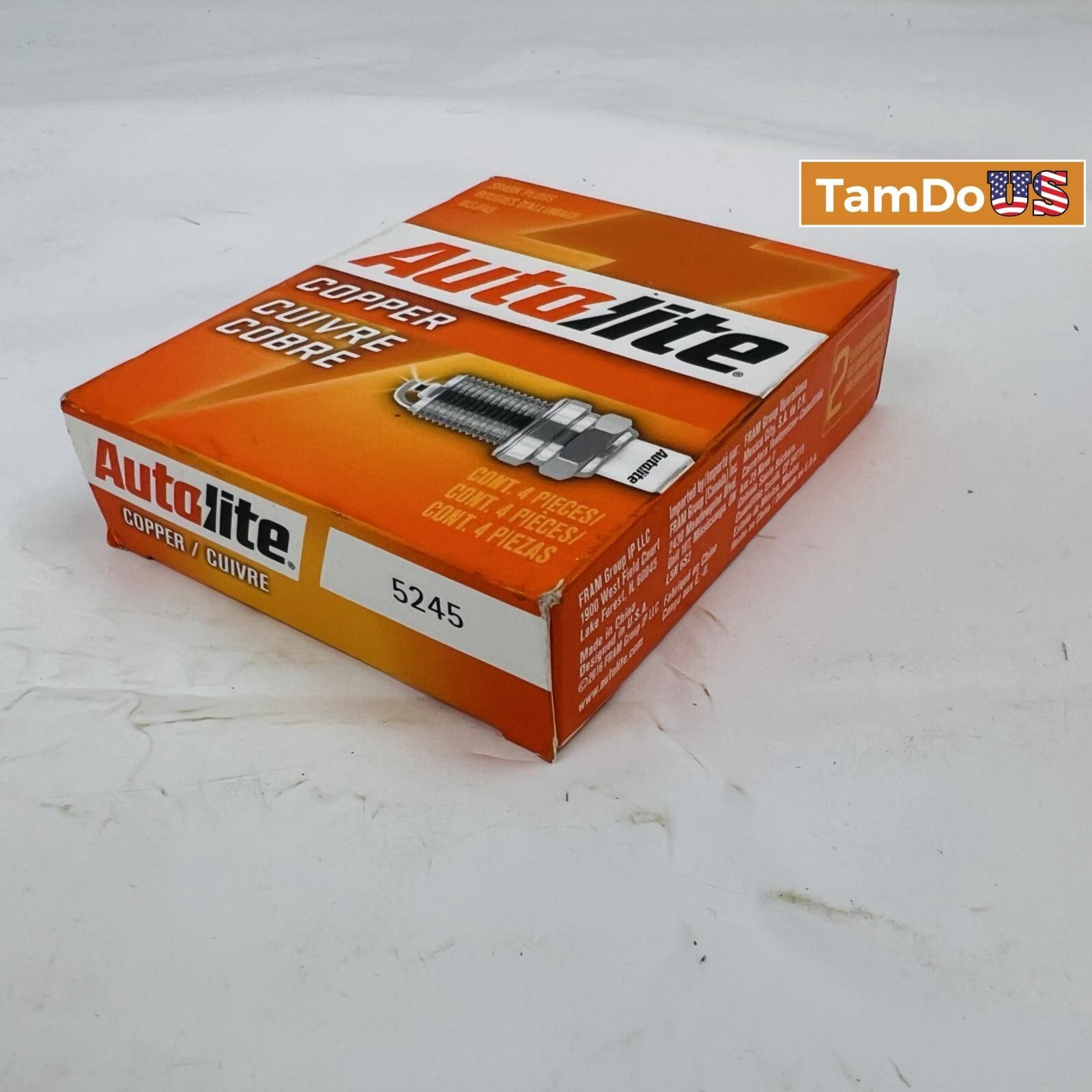 Autolite Copper 5245 Replacement Spark Plugs 4-Pack, Automotive Performance