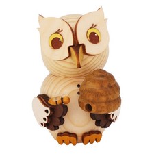 Holzfigur Mini-Eule Imker