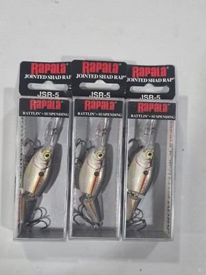 (LOT OF 3) Rapala Jointed Shad Rap 5 JSR-5 / Shad