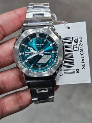 Casio G-Shock GM-2110D-3A1DR Metal CasiOak Green Dial Steel Watch