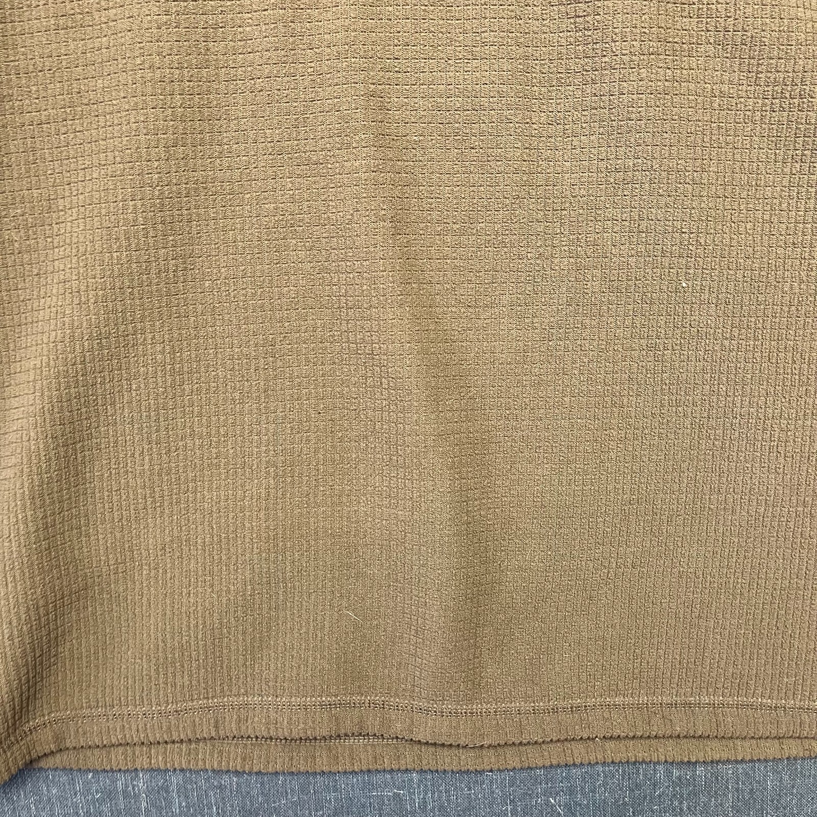 The North Face Men's 1/4 Zip Pullover Size XL Brown Waffle Textured FleeceJacket thumbnail 3