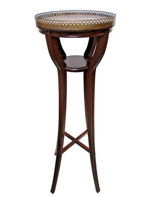 wood plant stand baker furniture pedestal mahogany regency style 40''-ship $35.00