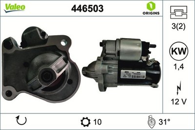 Starter Valeo 446503 für FORD MAZDA