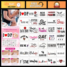 105 PCS Temporary Fake Tattoos for Adults - Fun Unique Designs for Women