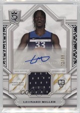 2023-24 Topps Royalty Relic Signatures 12/99 Leonard Miller #RA-LM Auto 3hd