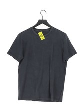 Organicbasics Men's T-Shirt M Black Other with Elastane Basic